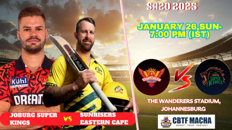 SA20 2025: Match 22, JSK vs SEC Match Prediction – Who will win today’s SA20 match between JSK vs SEC?