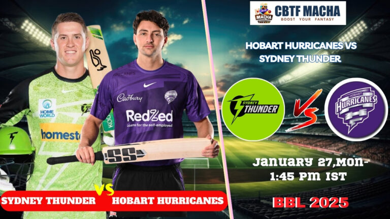 BBL 2025: Final, HUR vs THU Match Prediction – Who will win today’s BBL match between HUR vs THU?