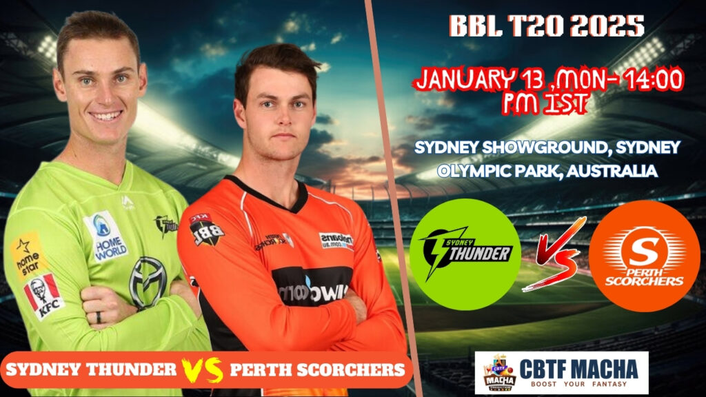 BBL 2024-2025: Match 33, THU vs SCO Match Prediction – Who will win today’s BBL match between THU vs SCO?