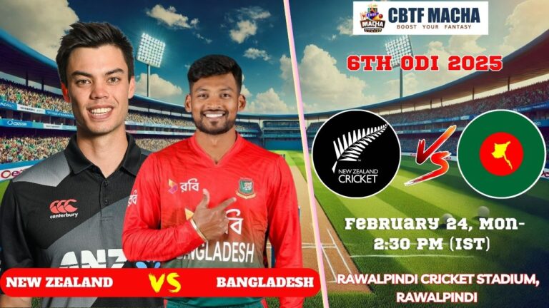 Champions Trophy 2025: Match 6, BAN vs NZ Match Prediction – Who will win today’s Champions Trophy match between BAN vs NZ?