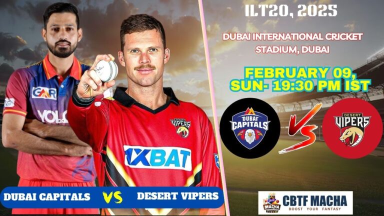 DP World ILT20 2025: Final, DC vs DV Match Prediction – Who will win today’s DP World ILT20 match between DC vs DV?