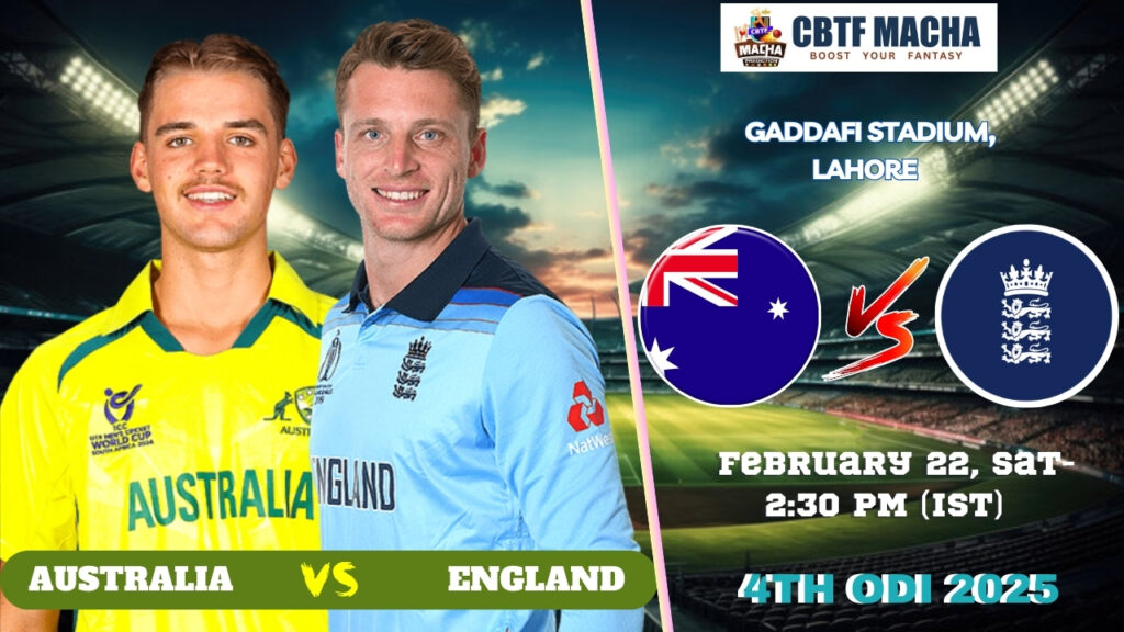 Champions Trophy 2025: Match 4, AUS vs ENG Match Prediction – Who will win today’s Champions Trophy match between AUS vs ENG?