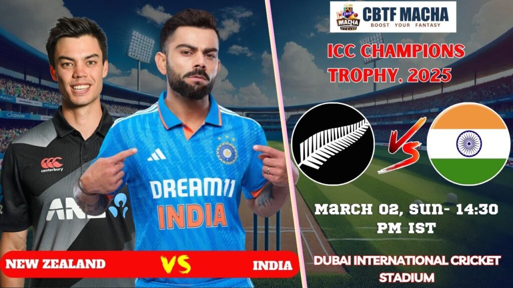 Champions Trophy 2025: Match 12, IND vs NZ Match Prediction – Who will win today’s Champions Trophy match between IND vs NZ?