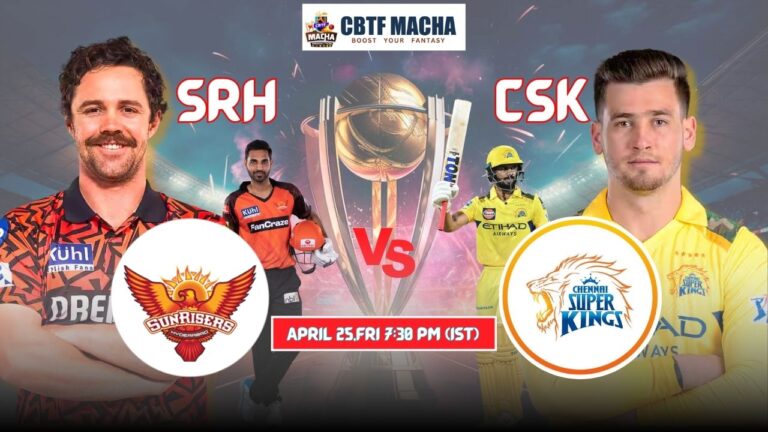 IPL 2025: Match 43, CSK vs SRH Match Prediction – Who will win today’s IPL match between CSK vs SRH?