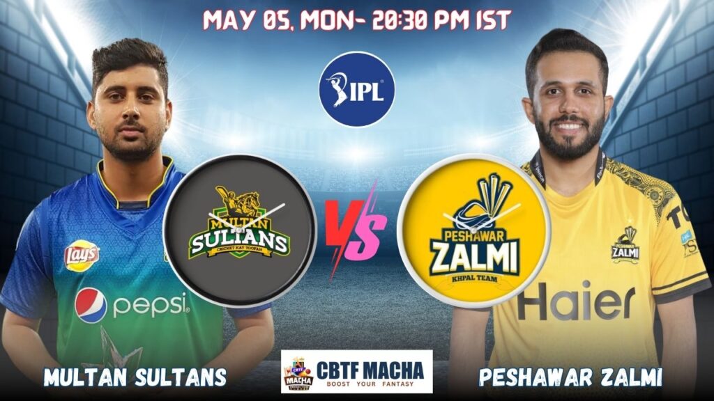 Multan Sultans vs Peshawar Zalmi, PSLT20, Today Match Prediction