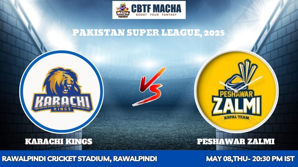Peshawar Zalmi vs Karachi Kings, PSLT20, Today Match Prediction