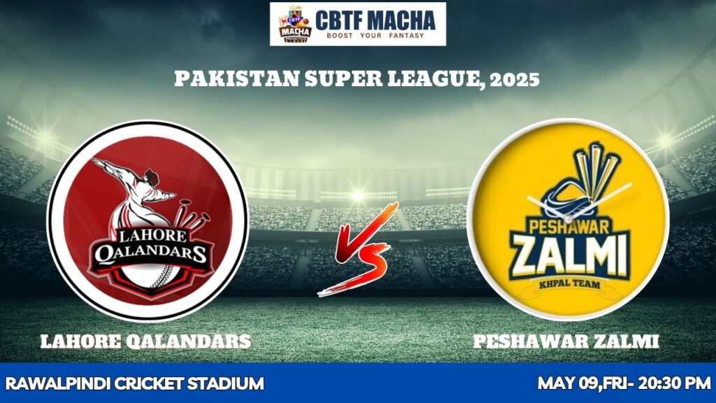 Peshawar Zalmi vs Lahore Qalandars, PSLT20, Today Match Prediction