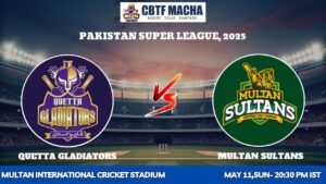 Multan Sultans vs Quetta Gladiators, PSLT20, Today Match Prediction