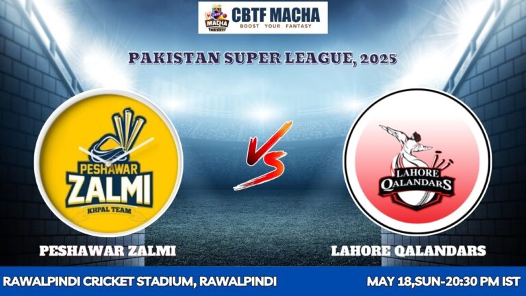Peshawar Zalmi vs Lahore Qalandars, PSLT20, Today Match Prediction