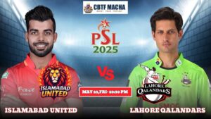 Islamabad United vs Lahore Qalandars, PSLT20, Today Match Prediction