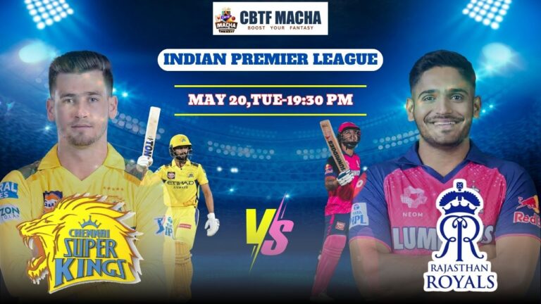 Chennai Super Kings vs Rajasthan Royals, IPLT20, Today Match Prediction