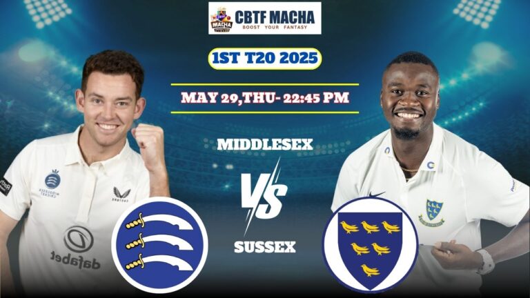 Middlesex vs Sussex, T20BLAST, Today Match Prediction