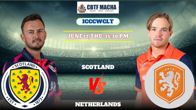 Scotland vs Netherlands, ICCCWCLT, Today Match Prediction