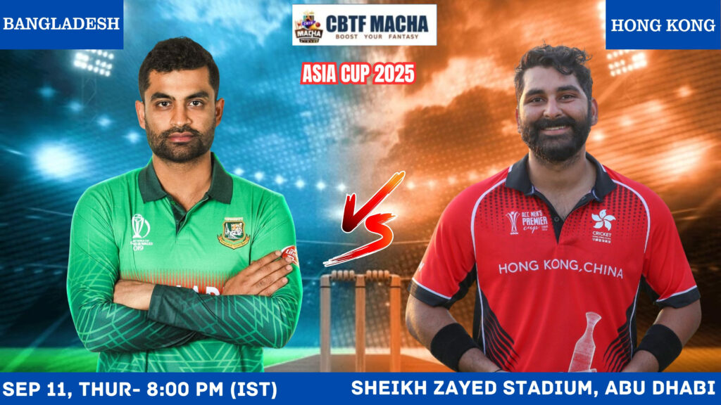 Asia Cup 2025: Match 3, Bangladesh vs Hong Kong Match Prediction – Who will win today’s match between BAN vs HK?