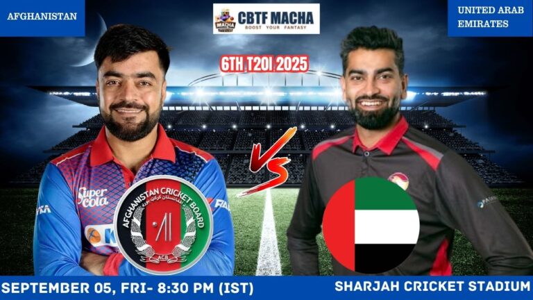 UAE T20I Tri-Series 2025: 6th T20I, AFG vs UAE Match Prediction – Who will win today’s match between AFG vs UAE?