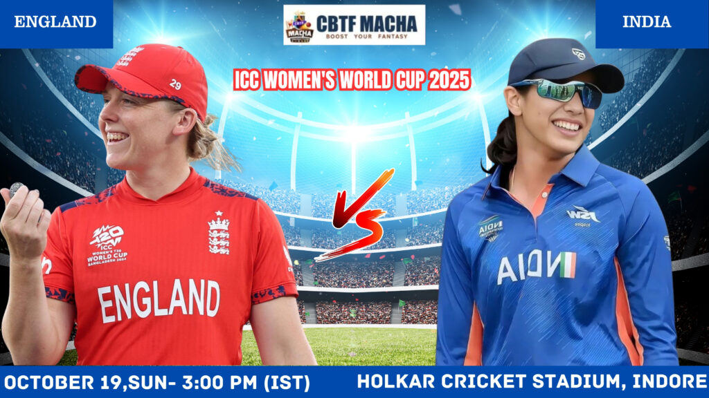 Women's World Cup 2025: Match 20, India Women vs England Women Match Prediction