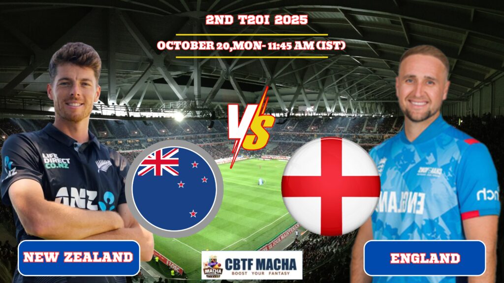 New Zealand vs England Match Prediction, 2nd T20I – Who will win today’s match between NZ vs ENG?