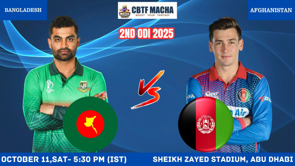 Afghanistan vs Bangladesh Prediction, 2nd ODI – Who will win today’s match between AFG vs BAN?