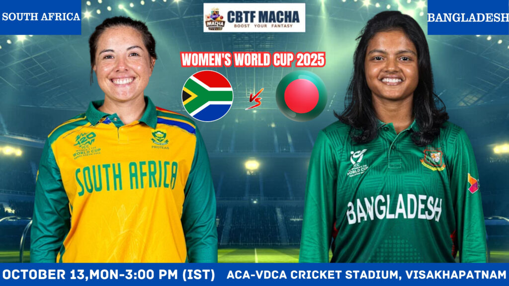 Women's World Cup 2025: Match 14, South Africa Women vs Bangladesh Women Match Prediction