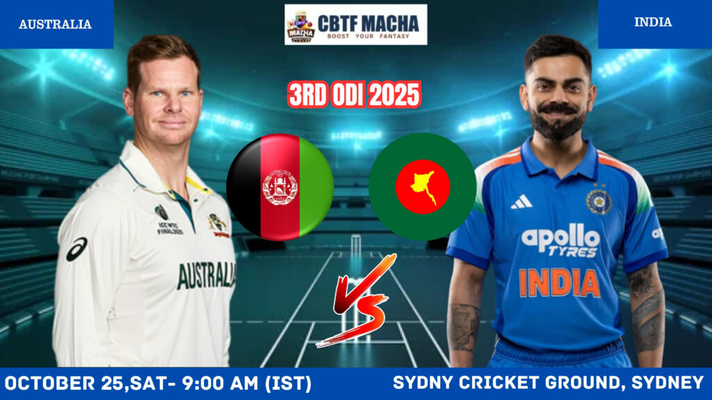 Australia vs India Prediction, 3rd ODI – Who will win today’s match between AUS vs IND?