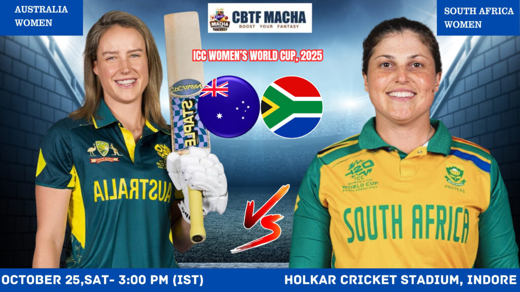 Women's World Cup 2025: Match 26, Australia Women vs South Africa Women Match Prediction