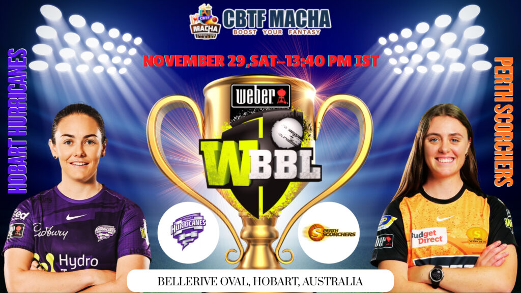 WBBL 2025: Match 29, HH W vs PS W Match Prediction – Who will win today’s WBBL match between Hobarts Hurricanes Women vs Perth Scorchers Women?
