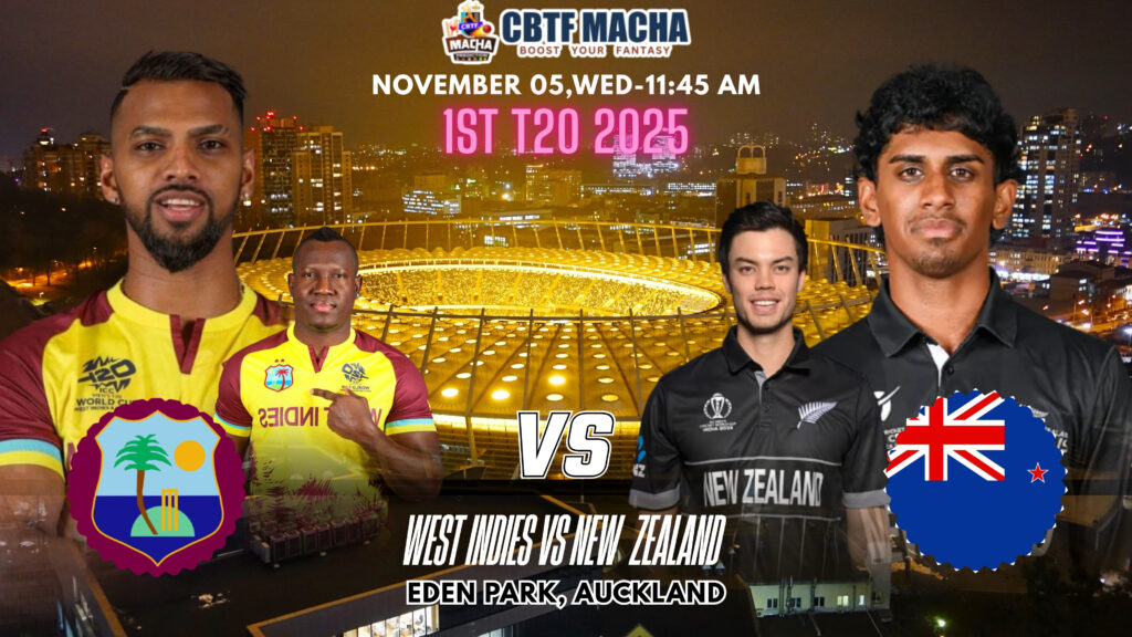 New Zealand vs West Indies Prediction, 1st T20I – Who will win today’s match between NZ vs WI?