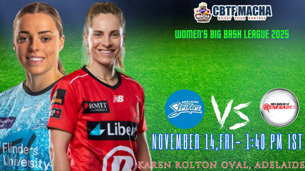 Match 9, AS W vs MR W Match Prediction – Who will win today’s WBBL match between Adelaide Strikers Women vs Melbourne Renegades Women?