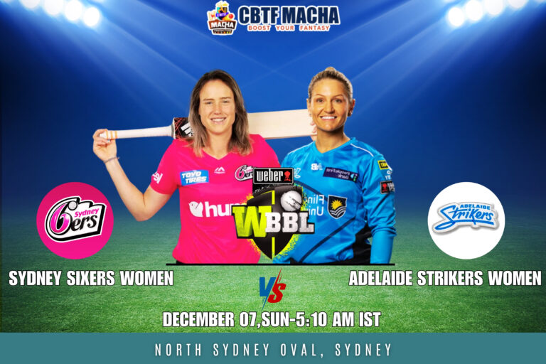 WBBL 2025: Match 40, SS W vs AS W Match Prediction – Who will win today’s WBBL match between Sydney Sixers Women vs Adelaide Strikers Women?