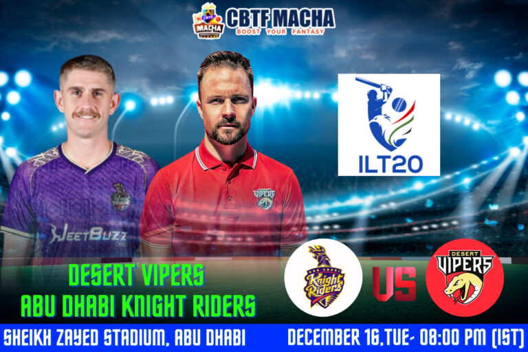 ILT20: Match 17, ADKR vs DV Match Prediction – Who will win today’s ILT20 match between ADKR vs DV?