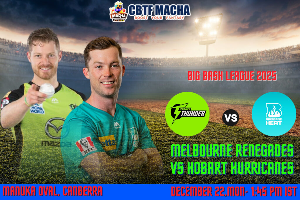 BBL 2025-26: Match 9, THU vs HEA Match Prediction – Who will win today’s BBL match between Sydney Thunder vs Brisbane Heat?