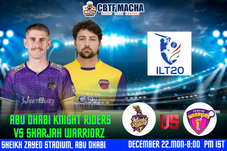 ILT20 2025-26: Match 25, ADKR vs SWR Match Prediction – Who will win today’s ILT20 match between Abu Dhabi Knight Riders vs Sharjah Warriorz?