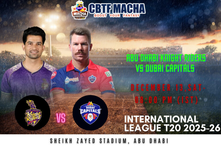 ILT20: Match 13, ADKR vs DCP Match Prediction – Who will win today’s ILT20 match between ADKR vs DCP?