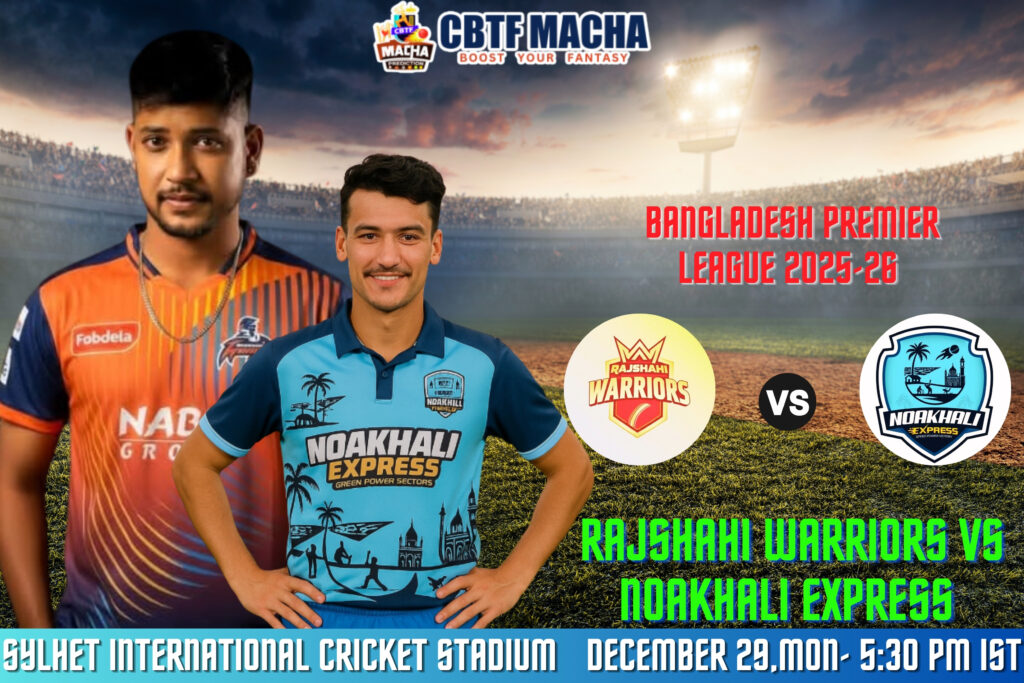 Match 6, RJW vs NOE Match Prediction – Who will win today’s BPL match between Rajshahi Warriors vs Noakhali Express
