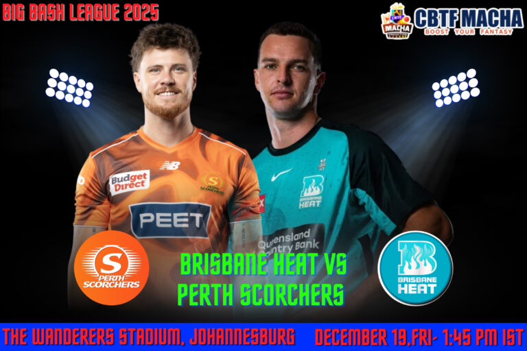BBL 2025-26: Match 6, HEA vs SCO Match Prediction – Who will win today’s BBL match between Brisbane Heat vs Perth Scorchers?