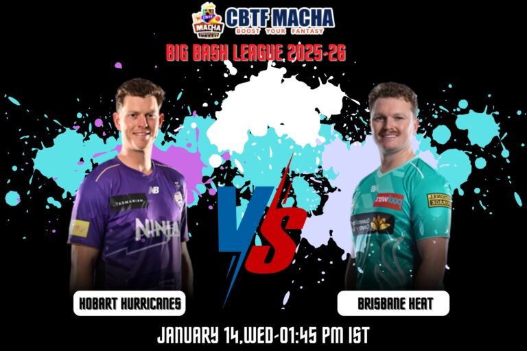 BBL 2025-26: Match 35, HUR vs HEA Match Prediction – Who will win today’s BBL match between Hobart Hurricanes vs Brisbane Heat?