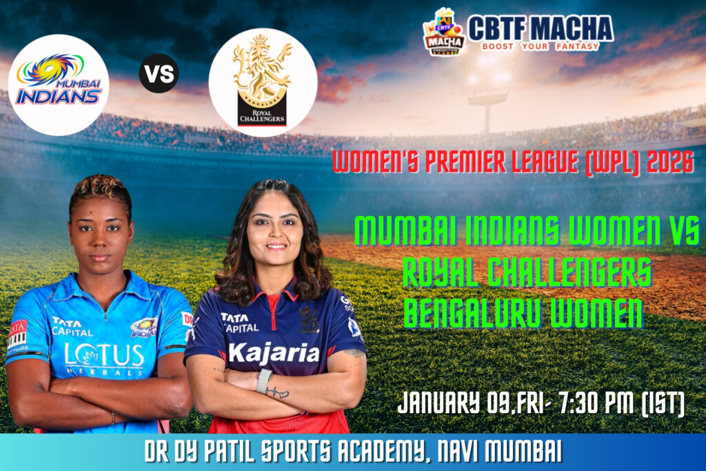 WPL 2026: Match 1, MI W vs RCB W Match Prediction – Who will win today’s WPL match between Mumbai Indians Women vs Royal Challengers Bengaluru Women?