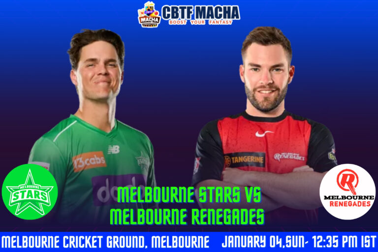 BBL 2025-26: Match 22, STA vs REN Match Prediction – Who will win today’s BBL match between Melbourne Stars vs Melbourne Renegades?