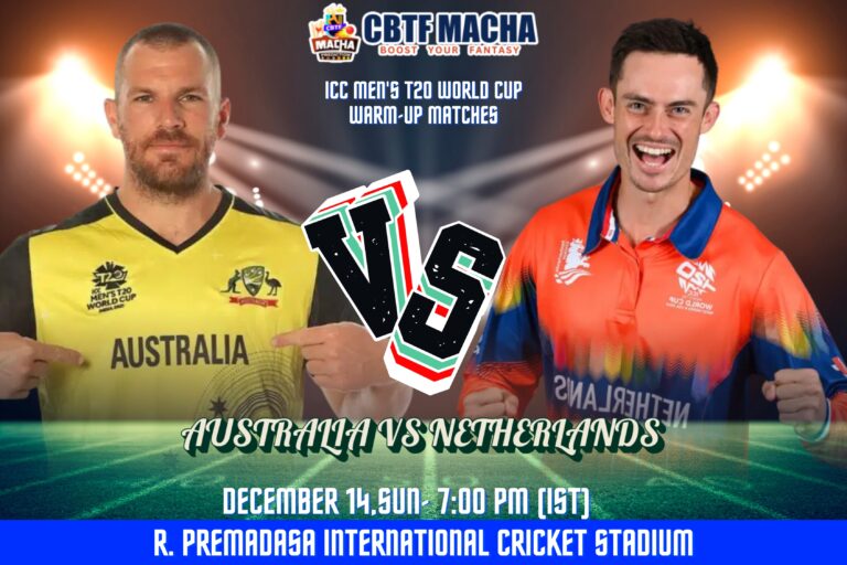 Australia vs Netherlands, ICCWCWARMUP, Today Match Prediction