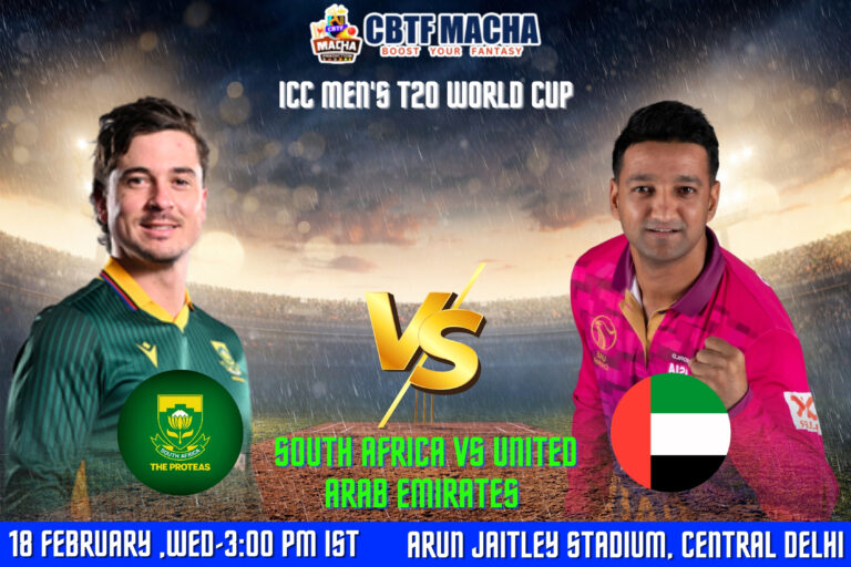 South Africa vs United Arab Emirates, ICC WCT20 2026, Today Match Prediction